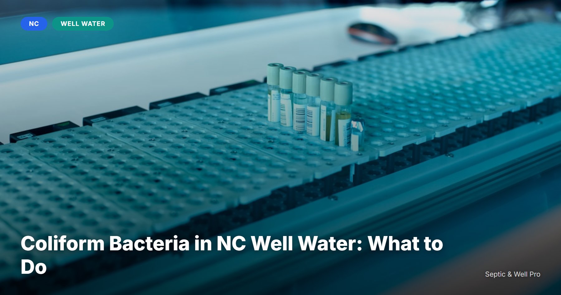 Coliform Bacteria in NC Well Water: What to Do (2026) | Septic & Well Pro