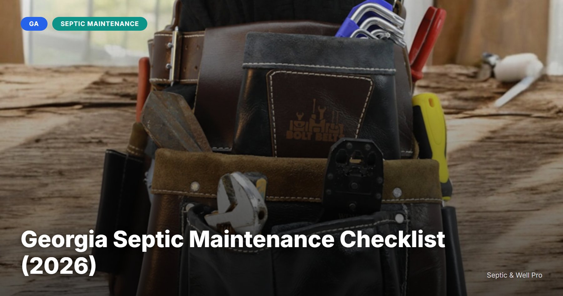 Ga Maintenance Georgia Septic Maintenance Checklist (2026) | Septic & Well Pro