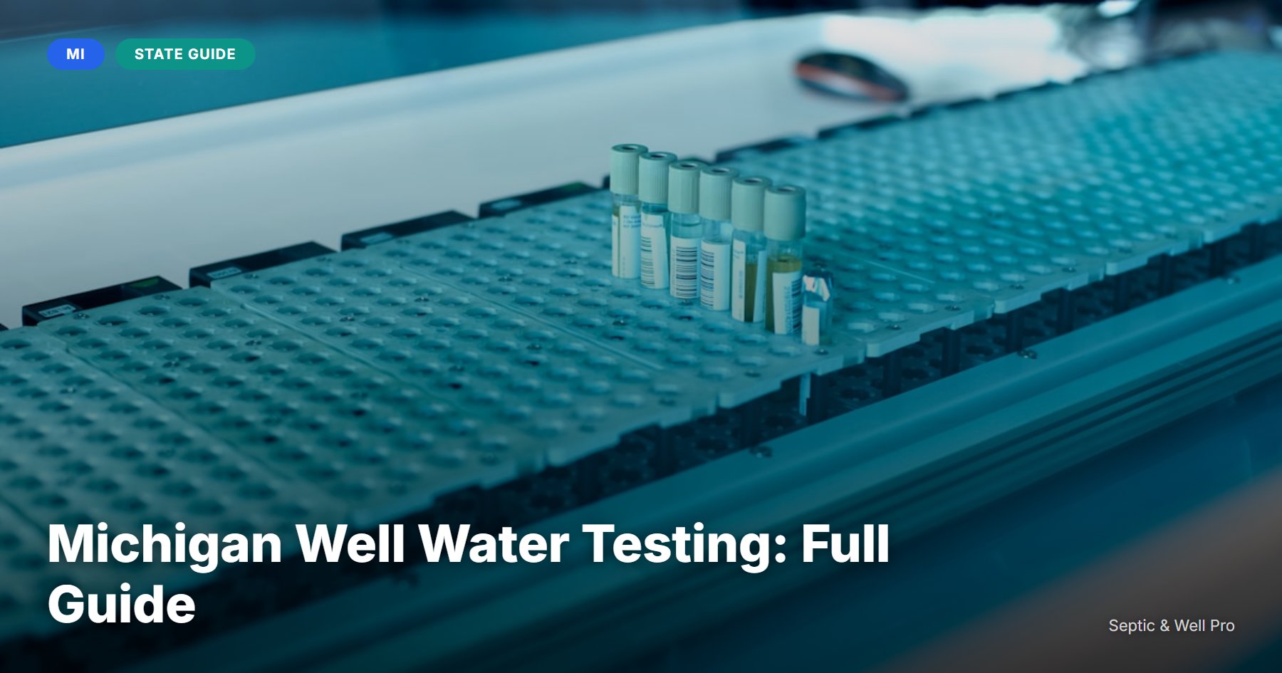 Michigan Well Water Testing Guide (2026) | Septic & Well Pro